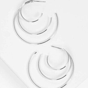 Triple Metal Hoops